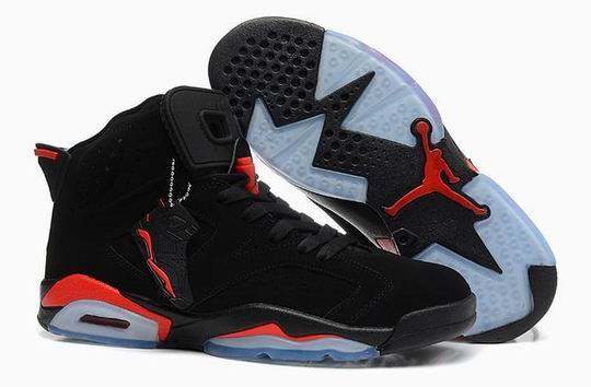 (image for) Air Jordan 6 Black Red Shoes-1